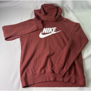 Nike‎ Essentials Hoodie Small Red Long Sleeve Pullover Sweatshirt